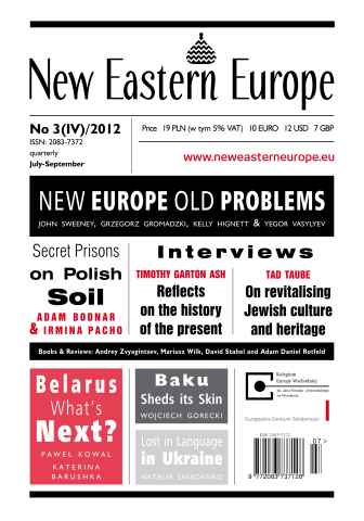 New Eastern Europe issue Issue 3 (IV) - 2012