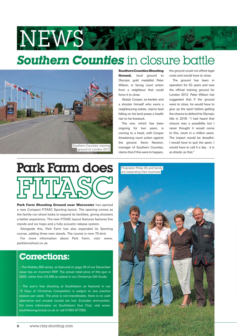 Clay Shooting Preview Pages