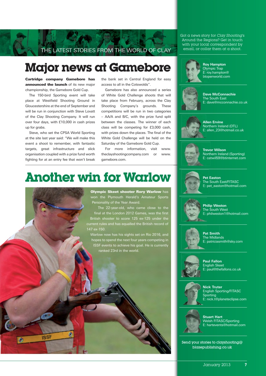 Clay Shooting Preview Pages