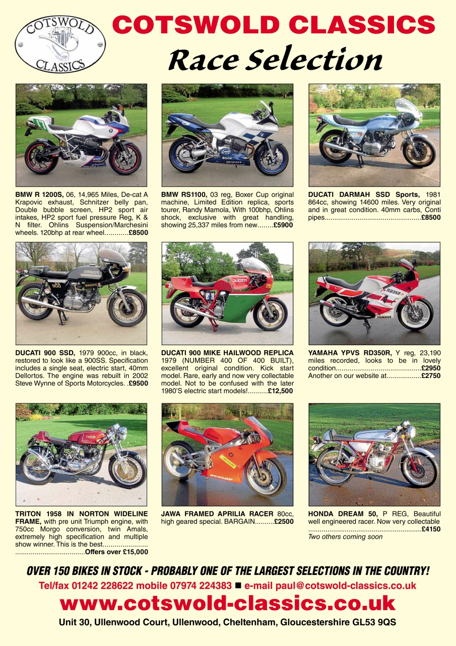 Classic Racer Preview Pages