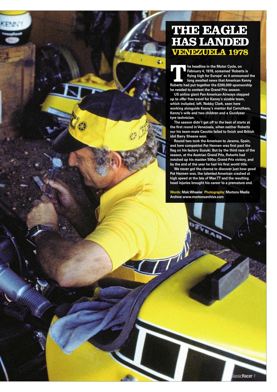Classic Racer Preview Pages