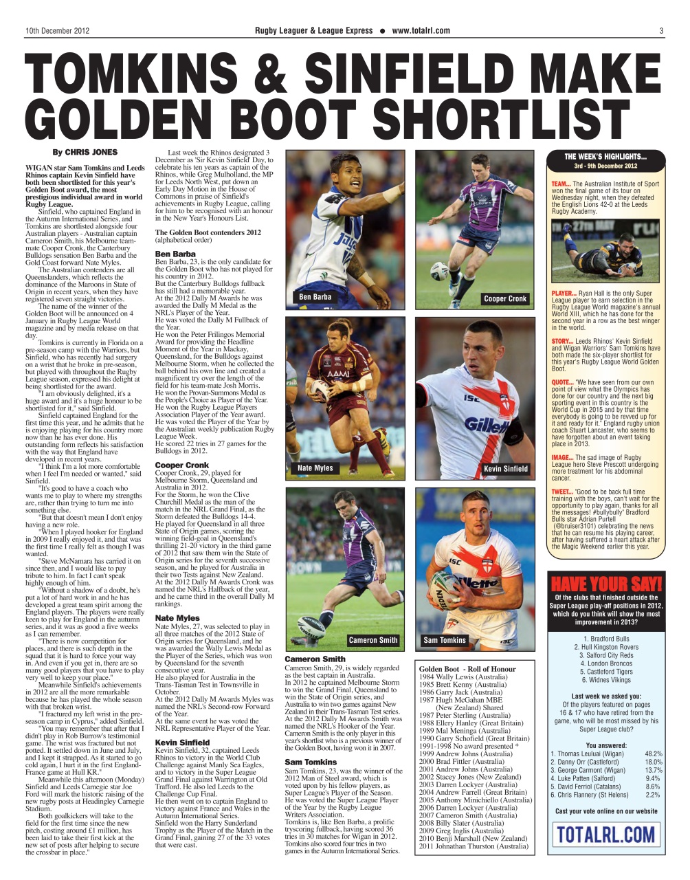 League Express Preview Pages