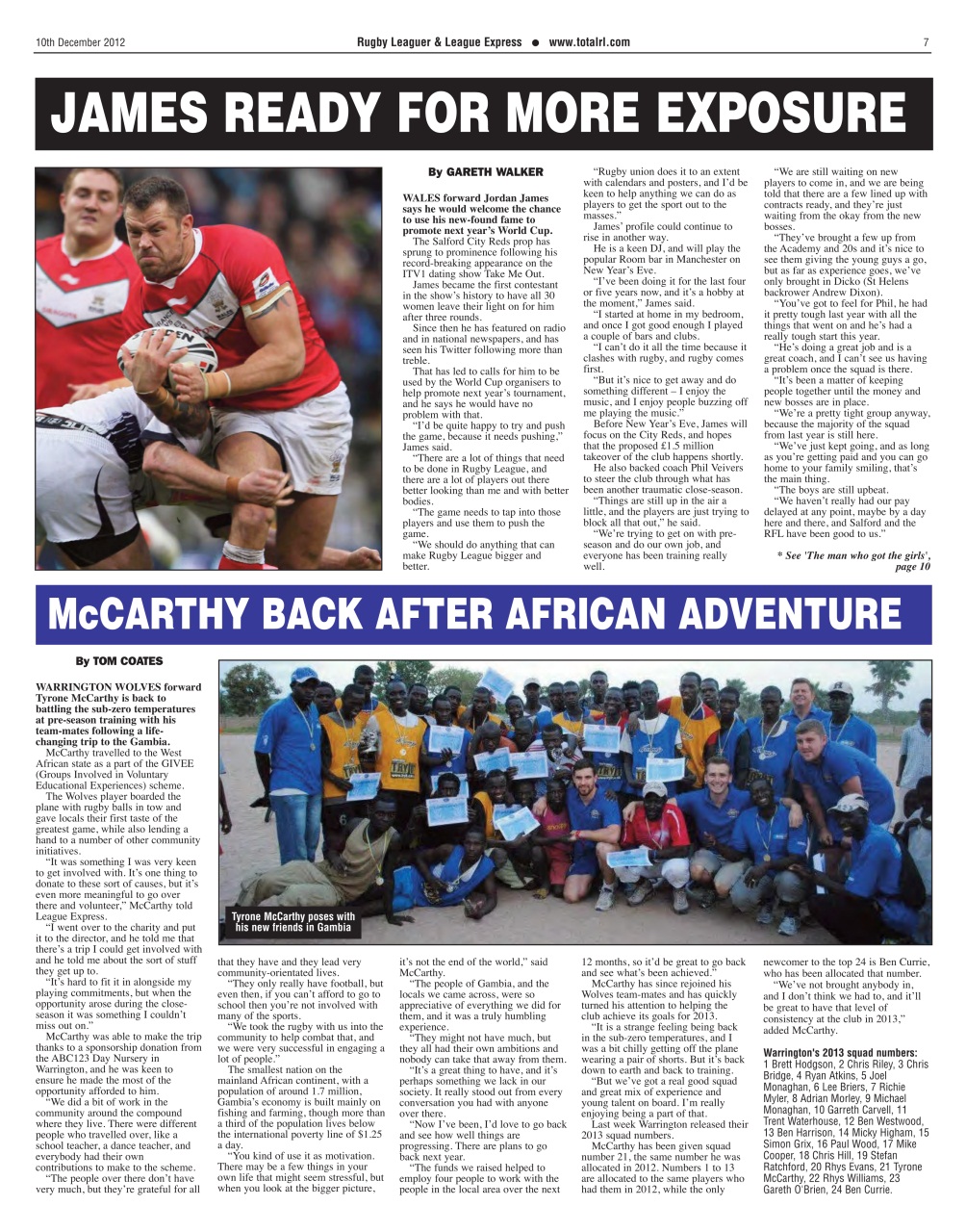 League Express Preview Pages