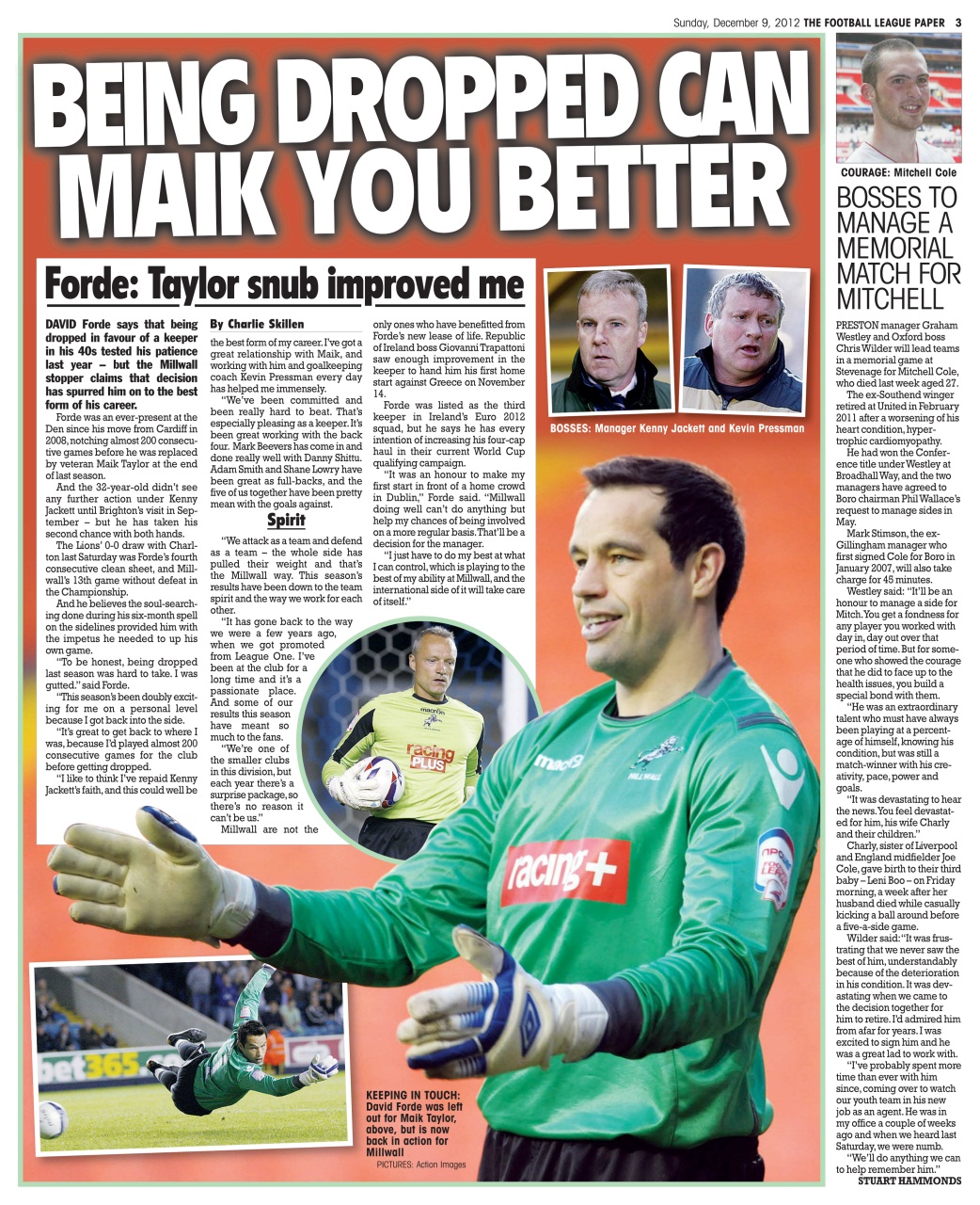 The Football League Paper Preview Pages