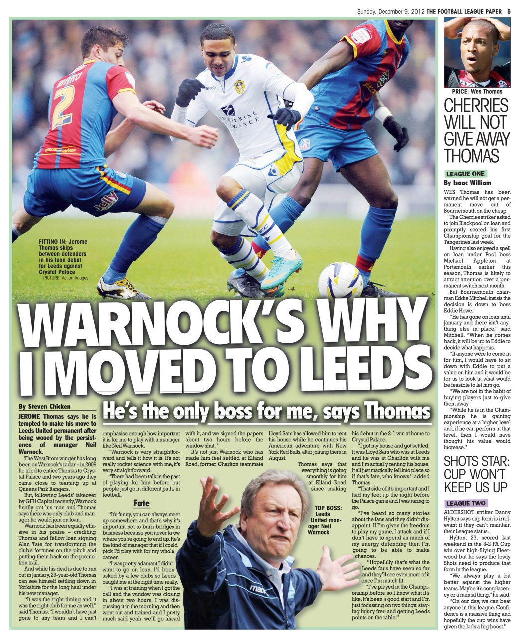 The Football League Paper Preview Pages