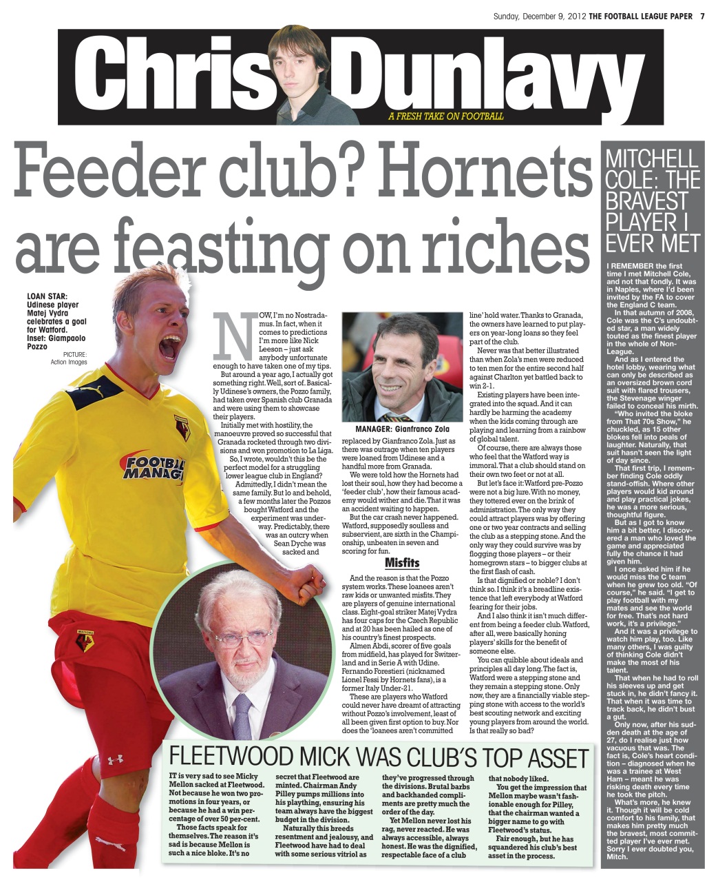 The Football League Paper Preview Pages