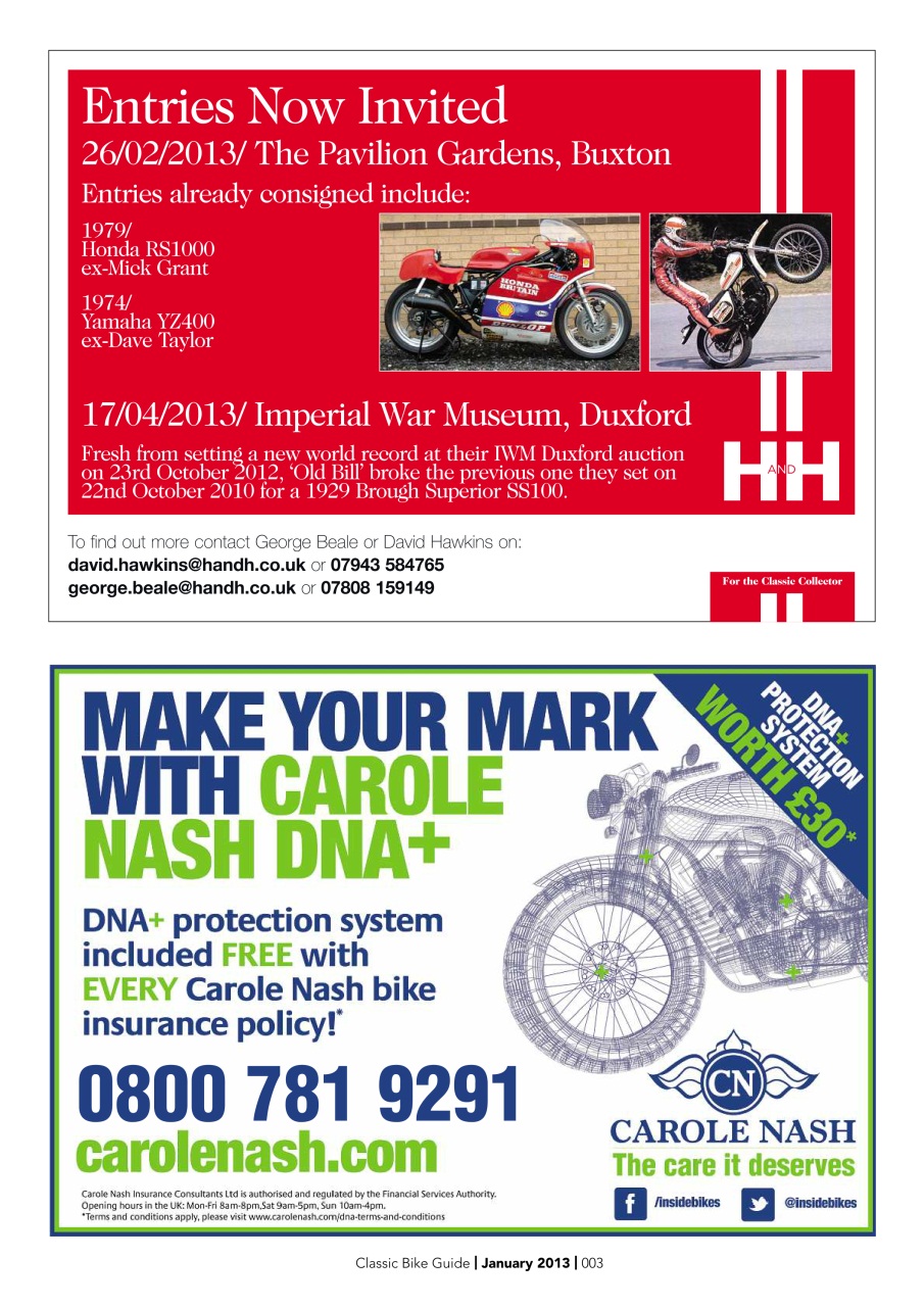 Classic Bike Guide Preview Pages