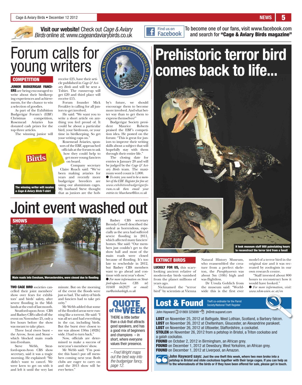 Cage & Aviary Birds Preview Pages