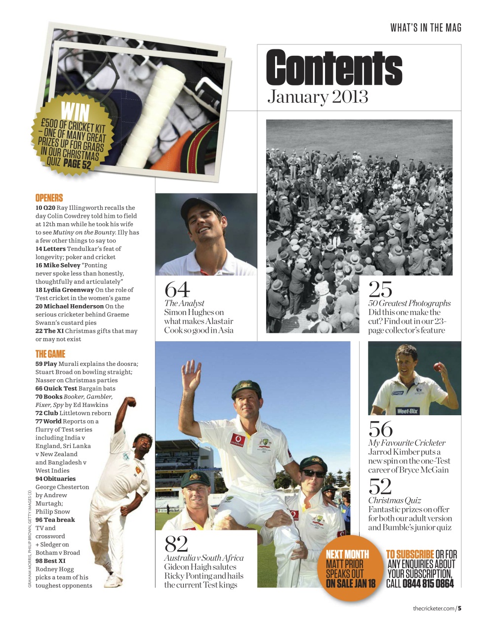 The Cricketer Magazine Preview Pages