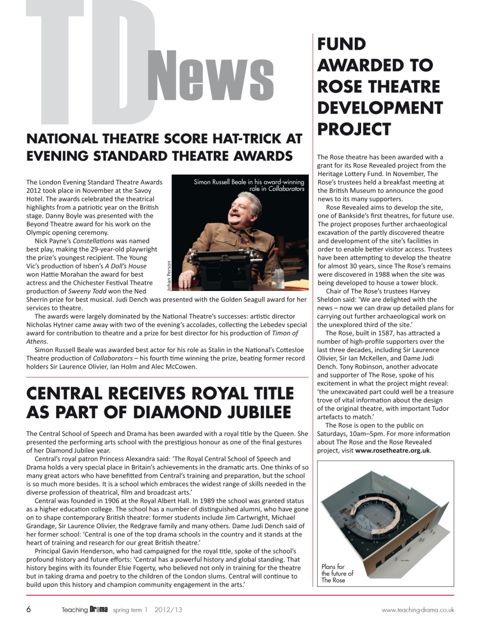 Drama and Theatre Preview Pages