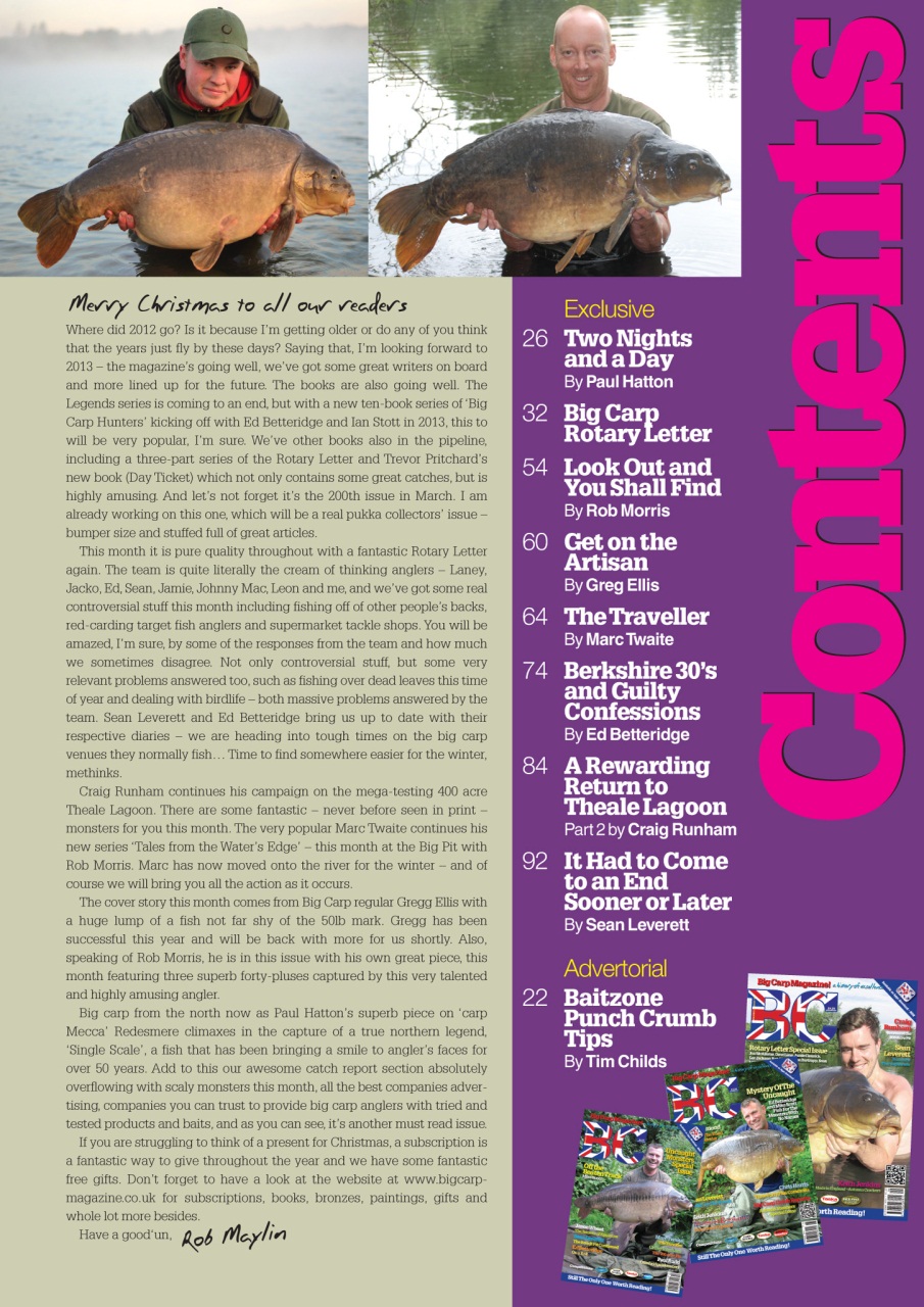 Big Carp Magazine Preview Pages