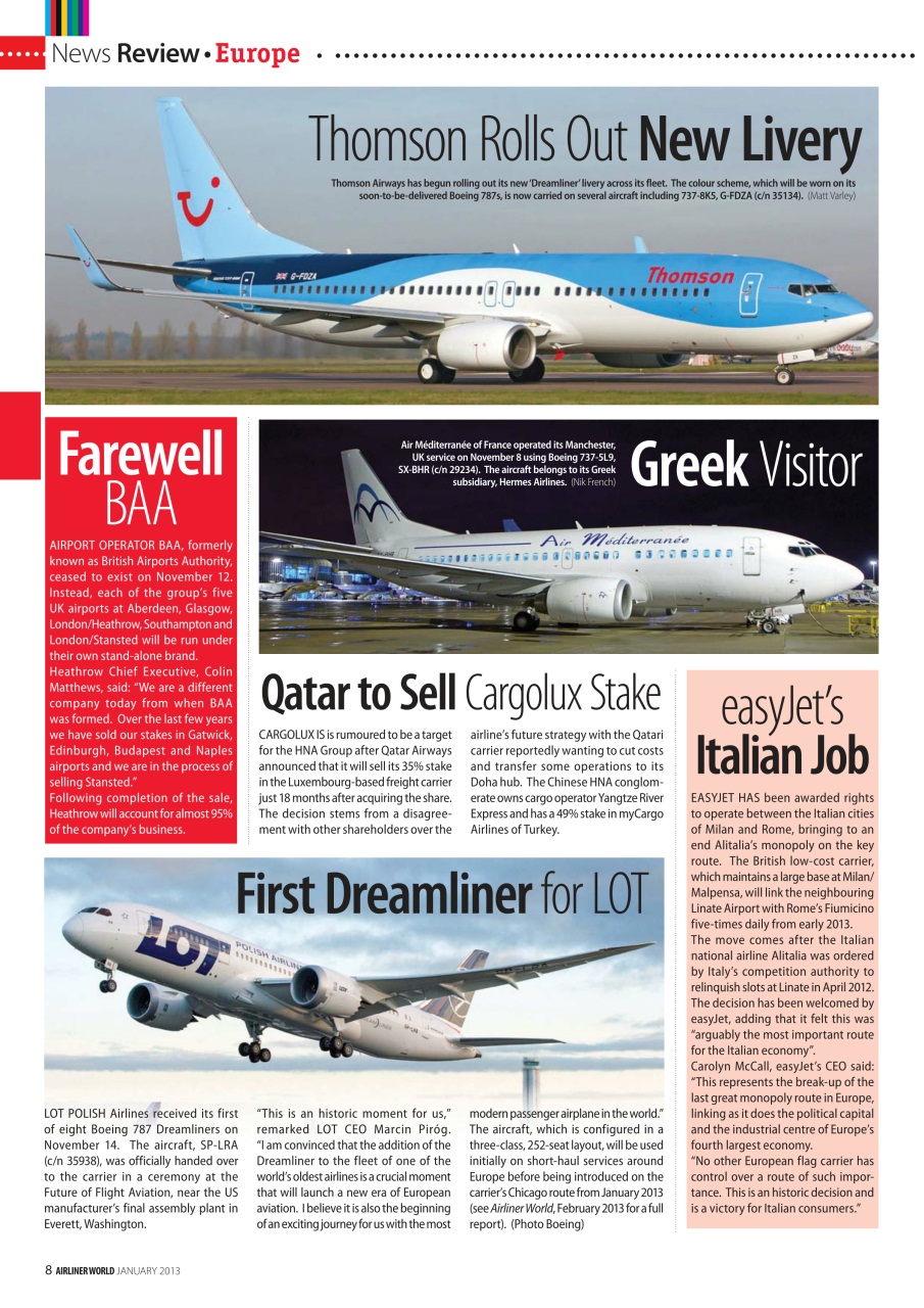 Airliner World Preview Pages