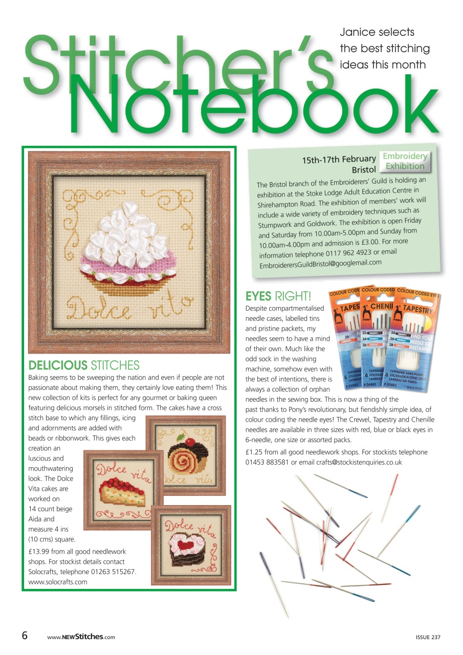 New Stitches Preview Pages