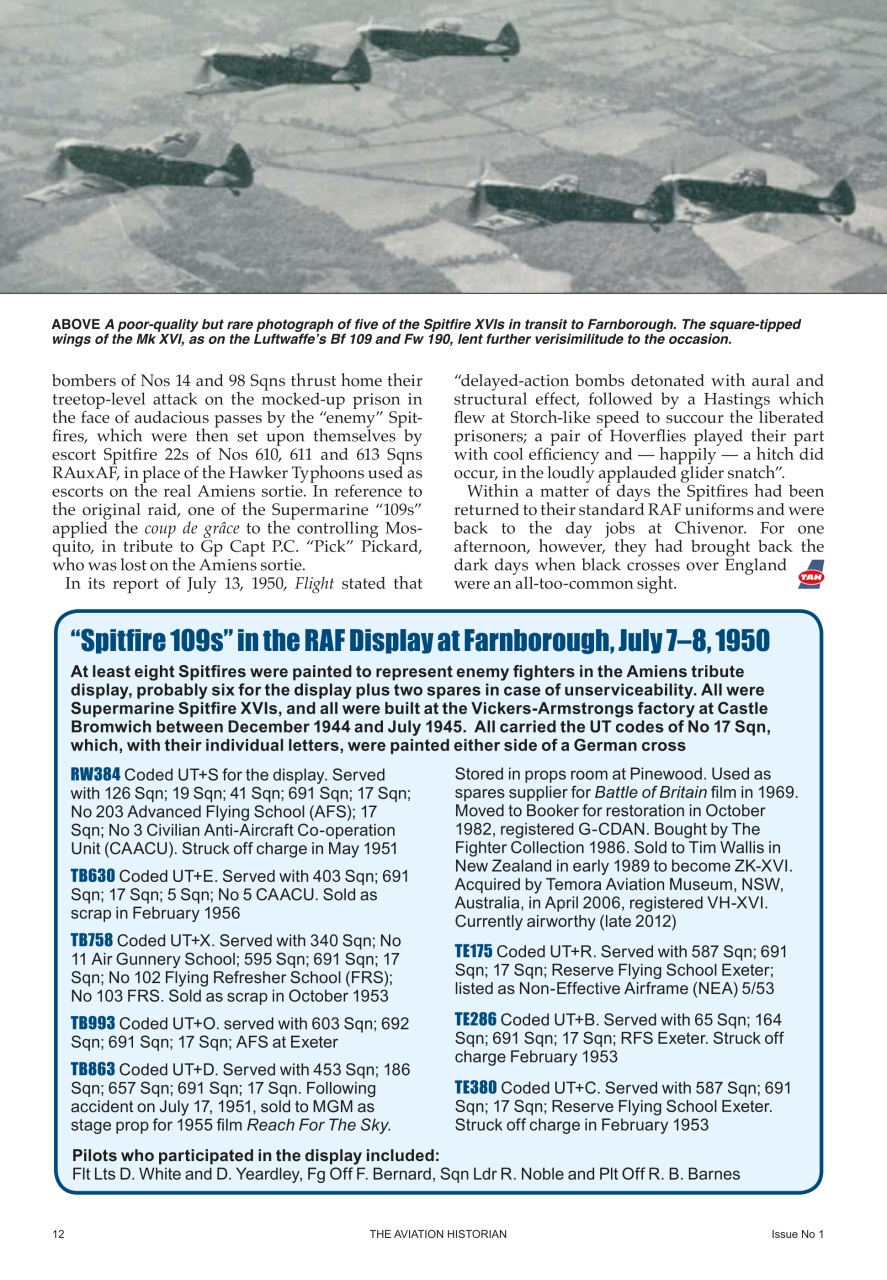 The Aviation Historian Magazine Preview Pages