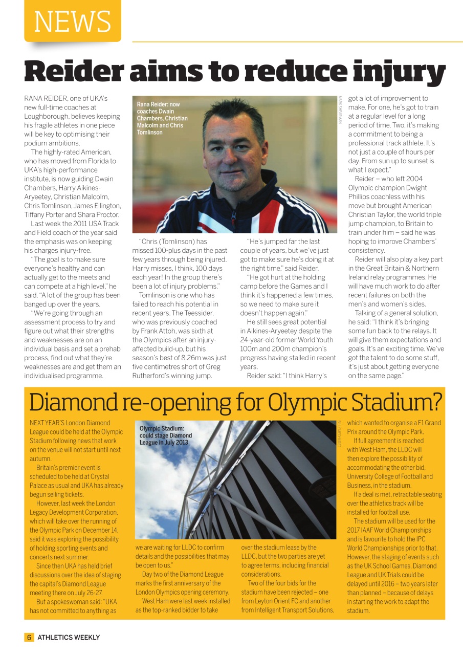 AW – Athletics Weekly Magazine Preview Pages