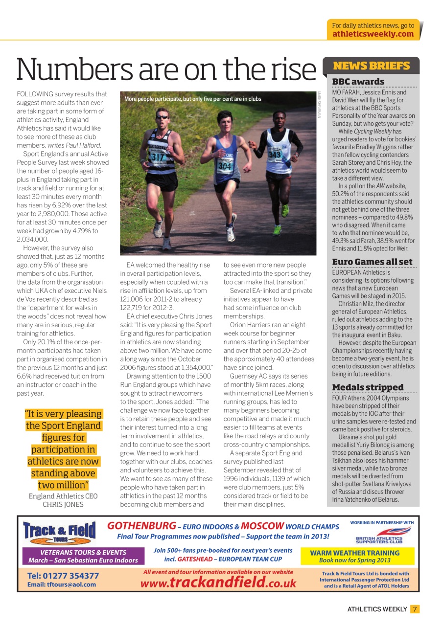 AW – Athletics Weekly Magazine Preview Pages