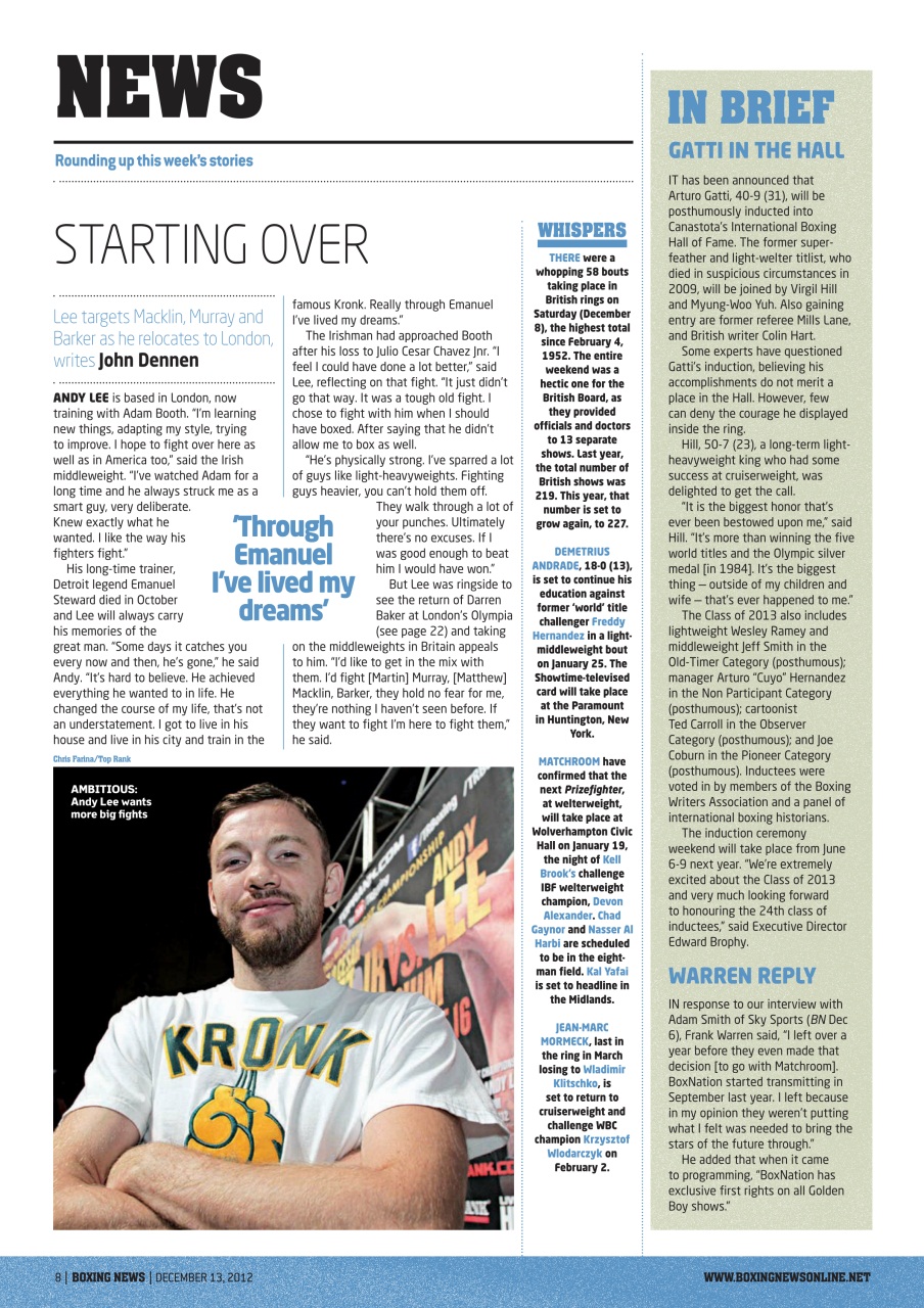 Boxing News Preview Pages