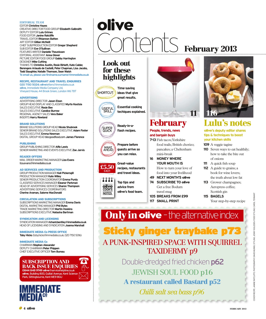 Olive Magazine Preview Pages