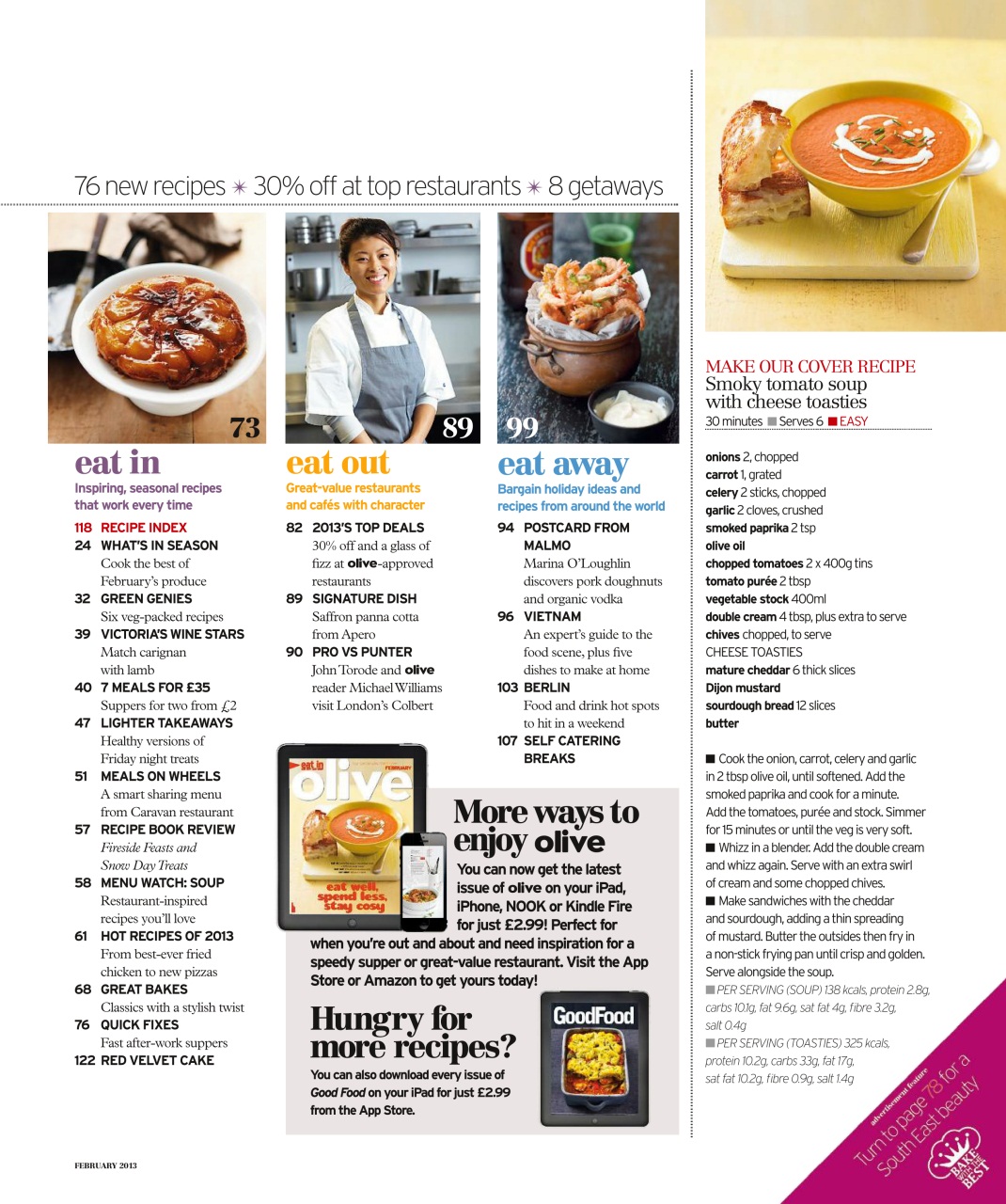 Olive Magazine Preview Pages