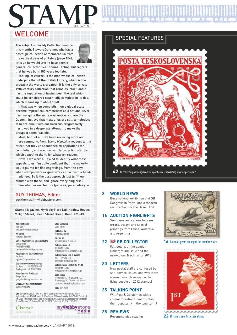 Stamp Magazine Preview Pages