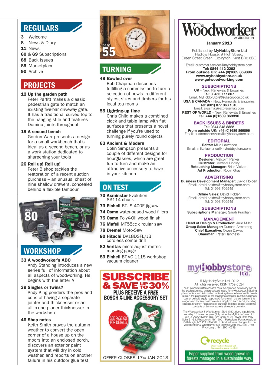 The Woodworker Magazine Preview Pages