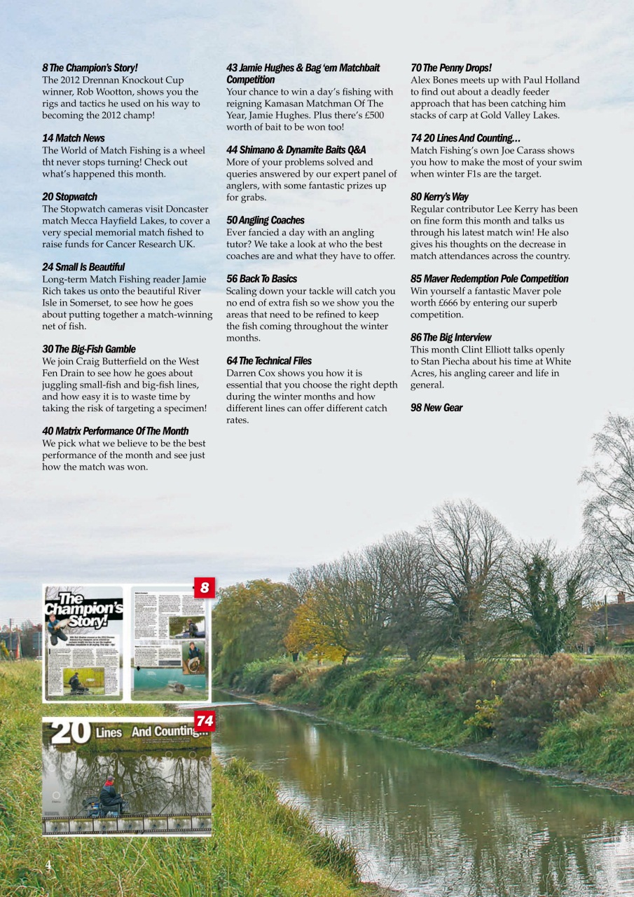 Match Fishing Preview Pages