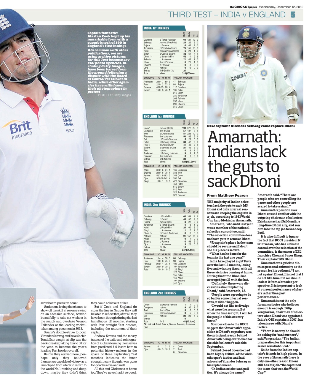 The Cricket Paper Preview Pages