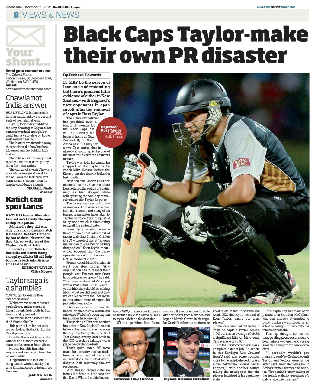 The Cricket Paper Preview Pages
