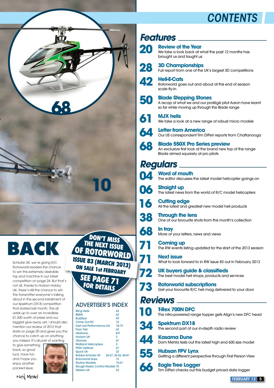 Radio Control Rotor World Preview Pages