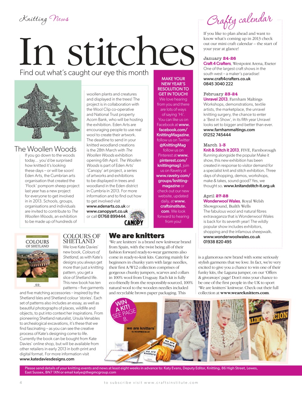 Knitting Preview Pages