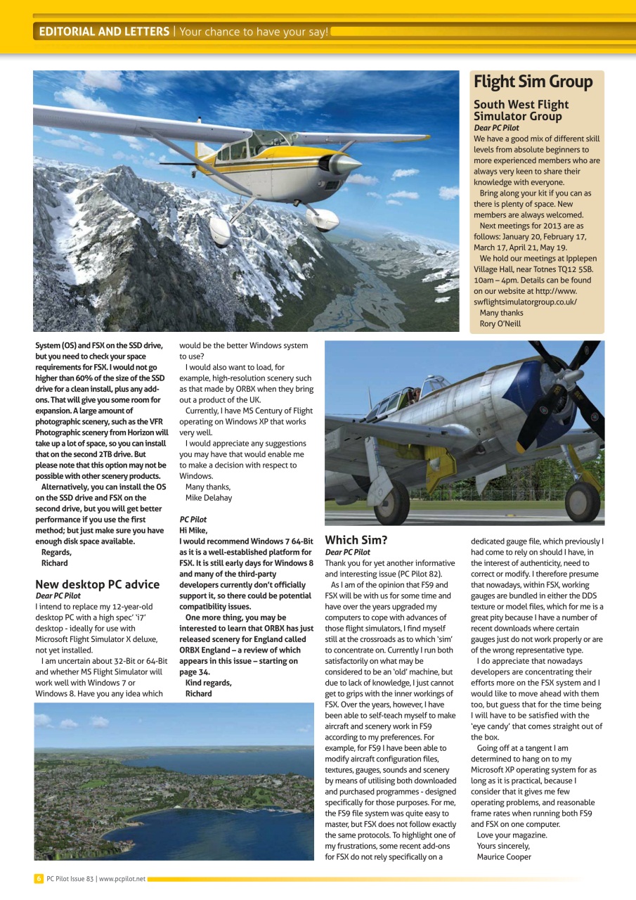 PC Pilot Preview Pages