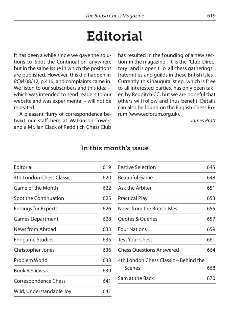British Chess Magazine Preview Pages