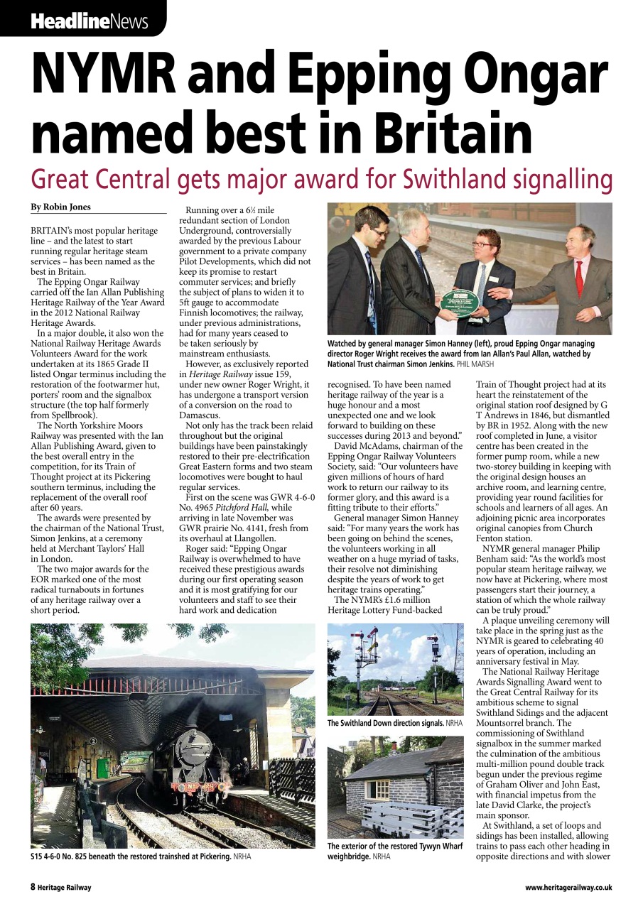 Heritage Railway Preview Pages