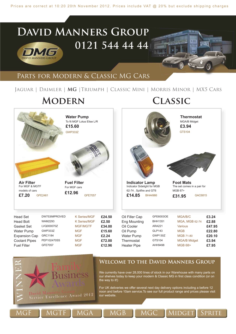 MG Enthusiast Preview Pages