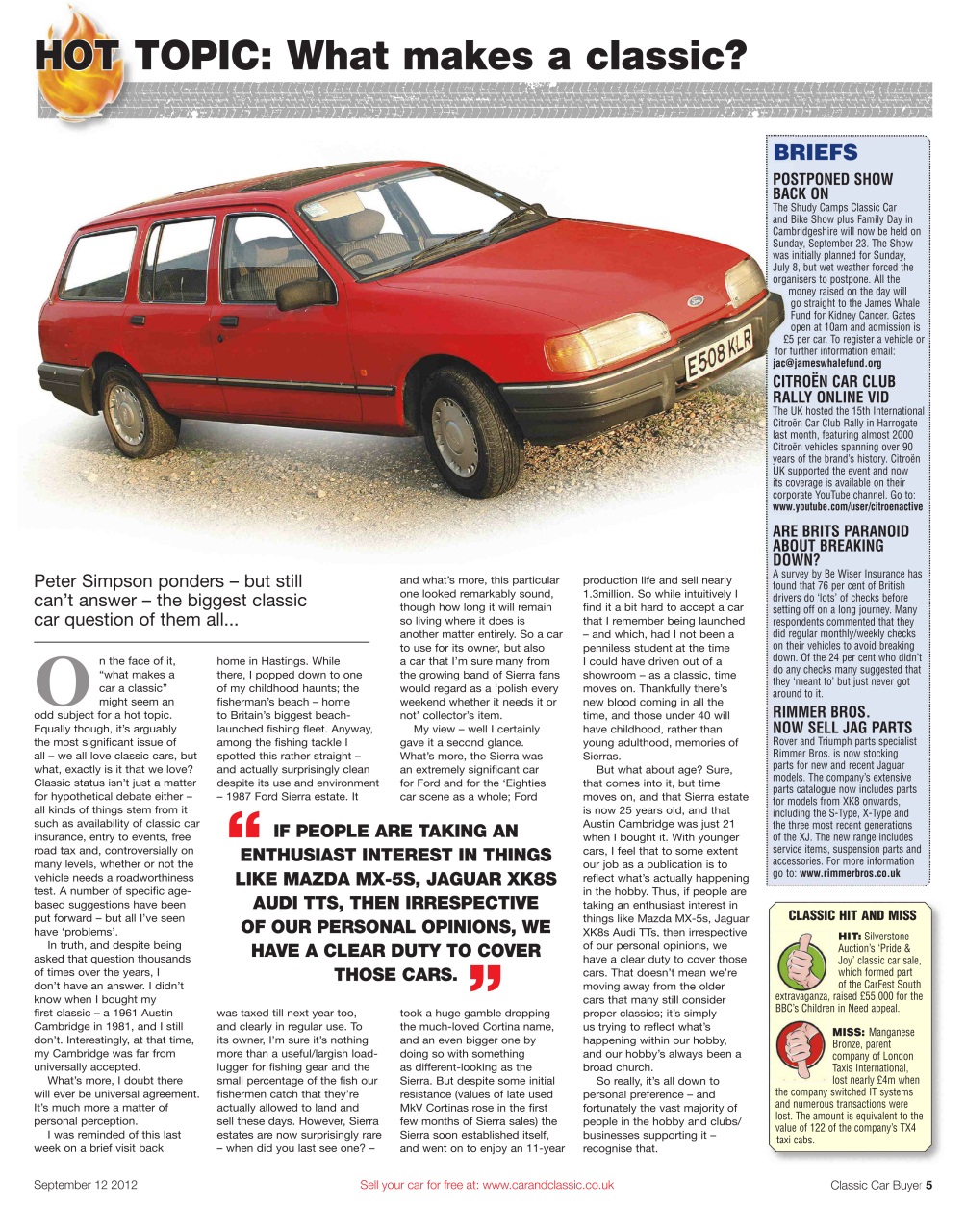 Classic Car Buyer Preview Pages