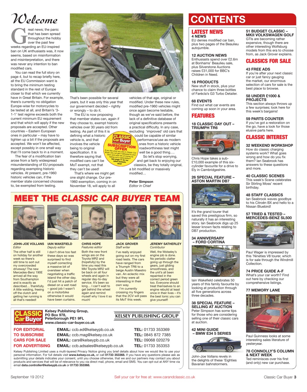 Classic Car Buyer Preview Pages