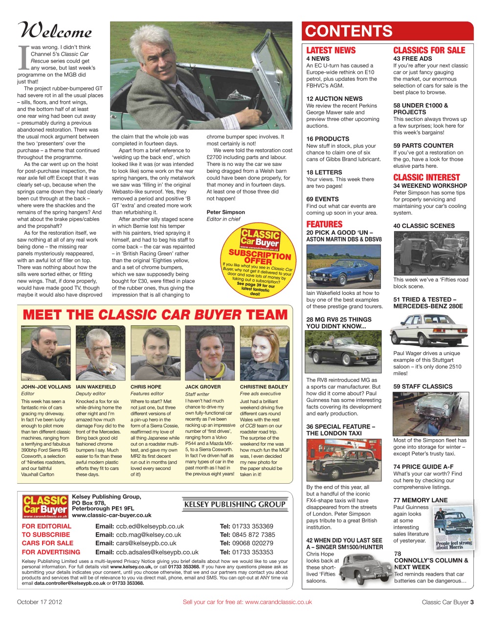 Classic Car Buyer Preview Pages