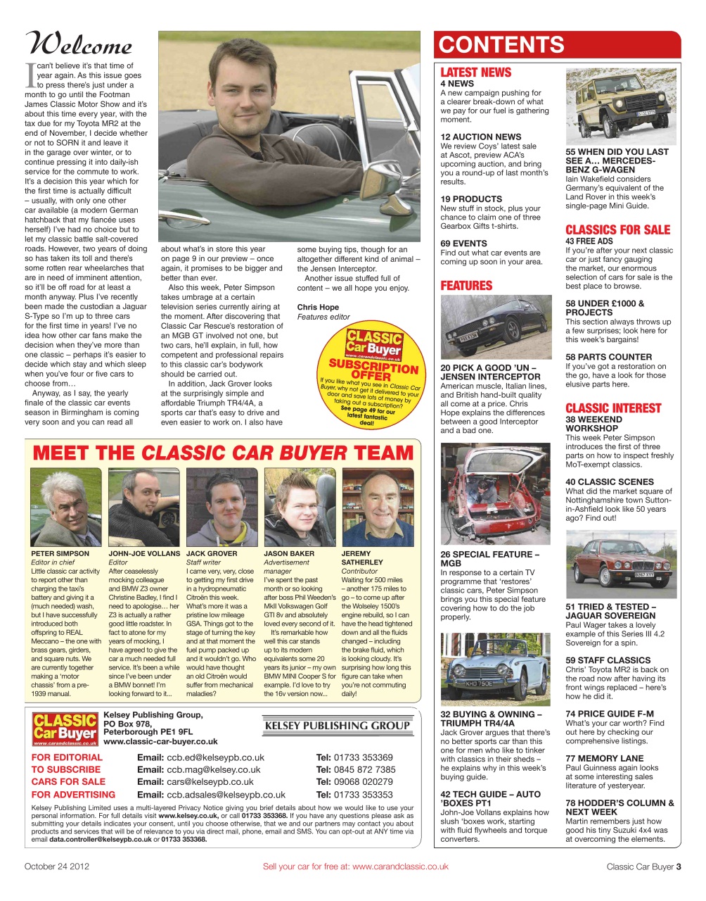 Classic Car Buyer Preview Pages