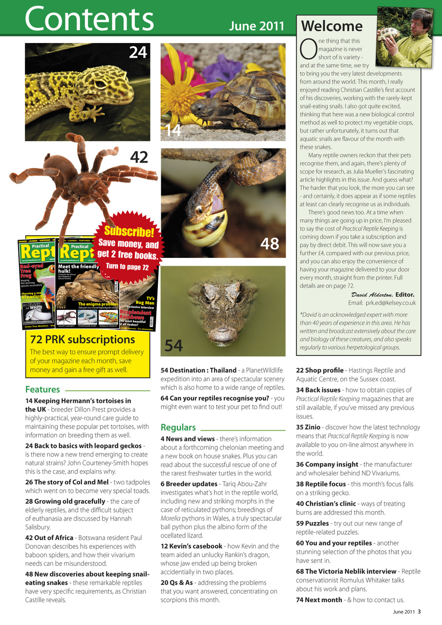 Practical Reptile Keeping Preview Pages