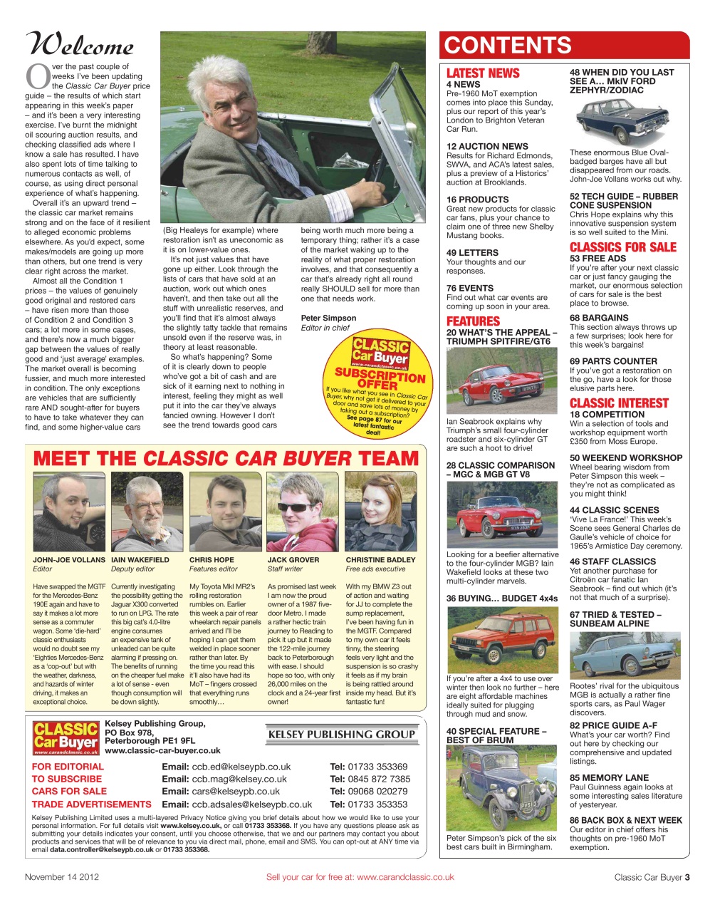Classic Car Buyer Preview Pages