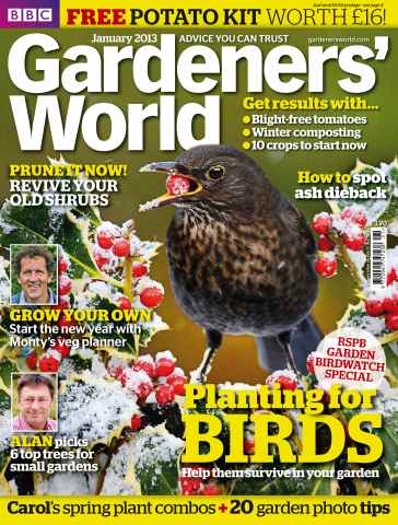 BBC Gardeners’ World Magazine issue January 2013
