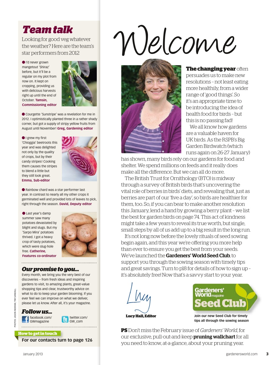 BBC Gardeners’ World Magazine Preview Pages