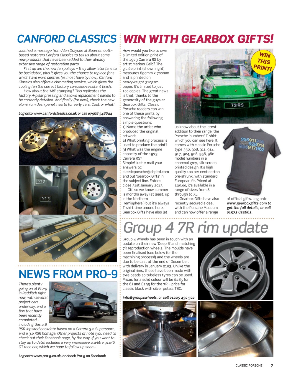 Classic Porsche Preview Pages