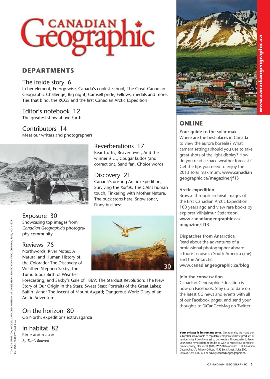 Canadian Geographic Preview Pages