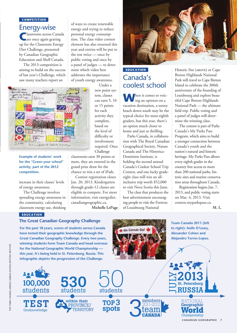 Canadian Geographic Preview Pages