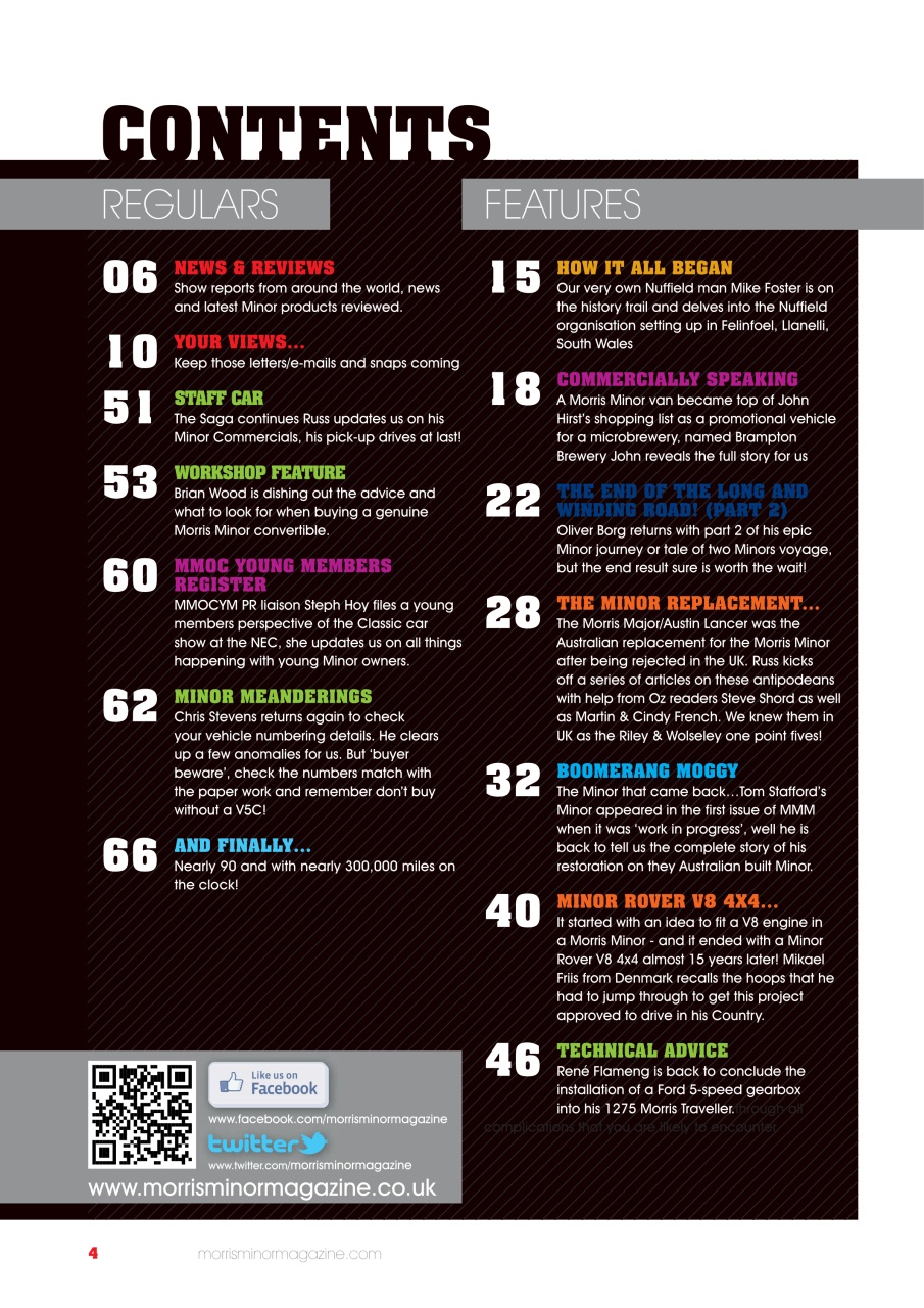 Morris Minor Magazine Preview Pages