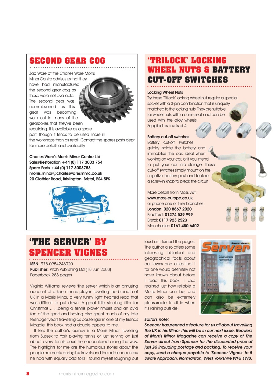 Morris Minor Magazine Preview Pages