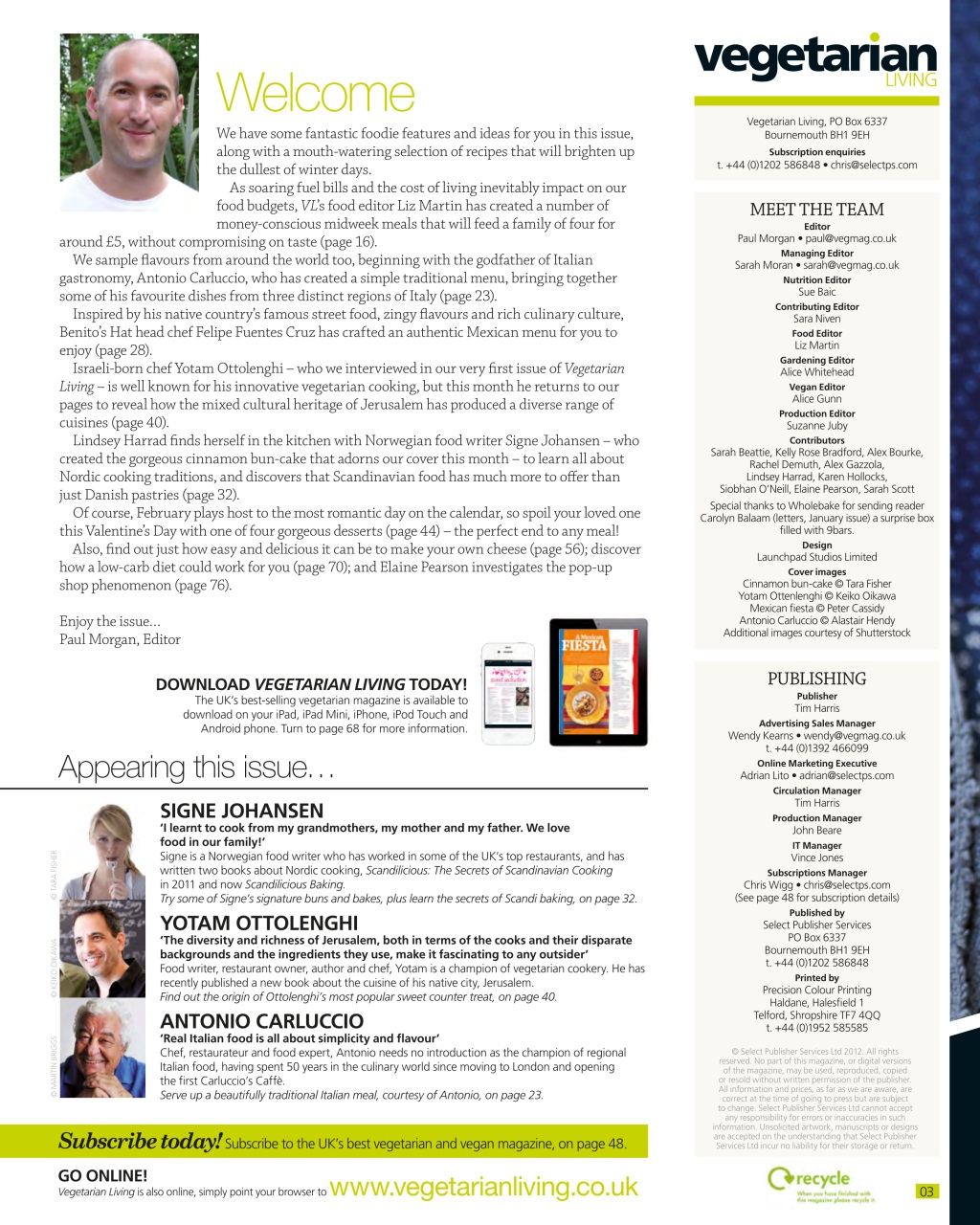 Vegetarian Living Preview Pages