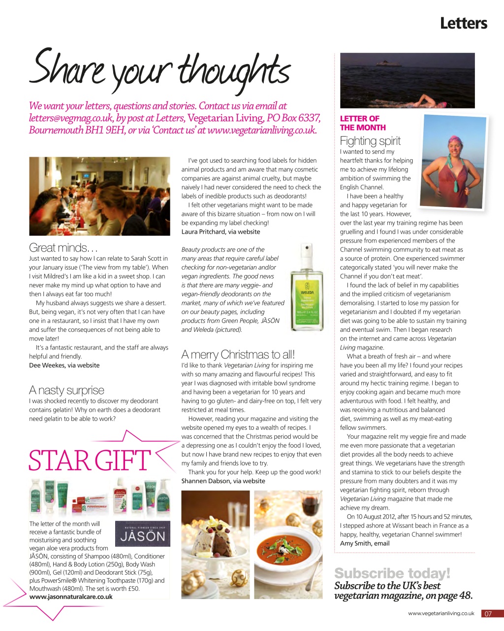 Vegetarian Living Preview Pages