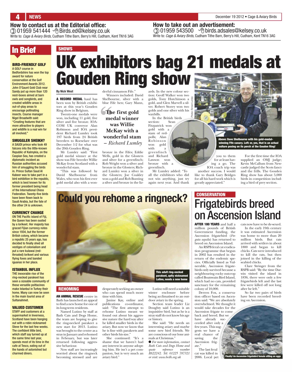 Cage & Aviary Birds Preview Pages